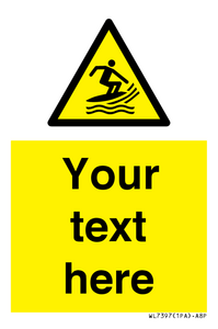 Custom Warning surf craft area